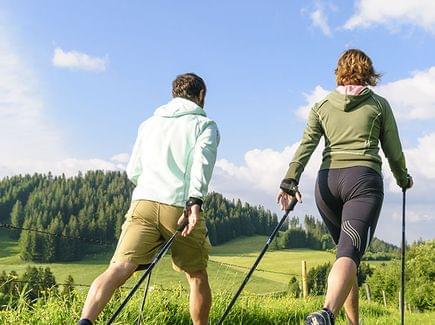 Nordic Walking Torghele's Wald + Fluh - Nordic Walking im Urlaub im Allgäu